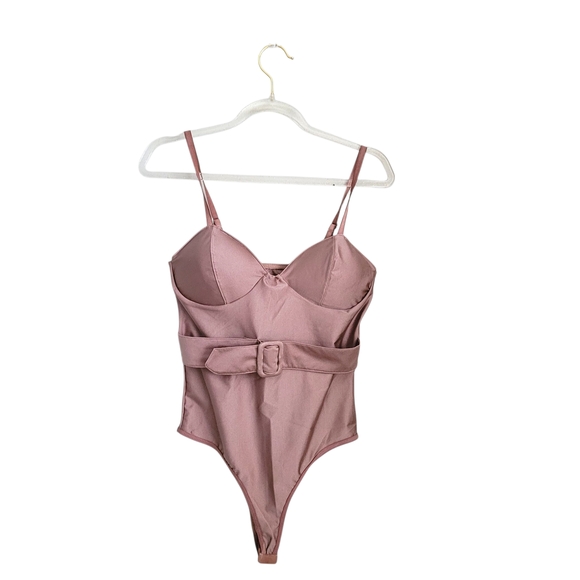 Tan Belted Bodysuit - Picture 1 of 2